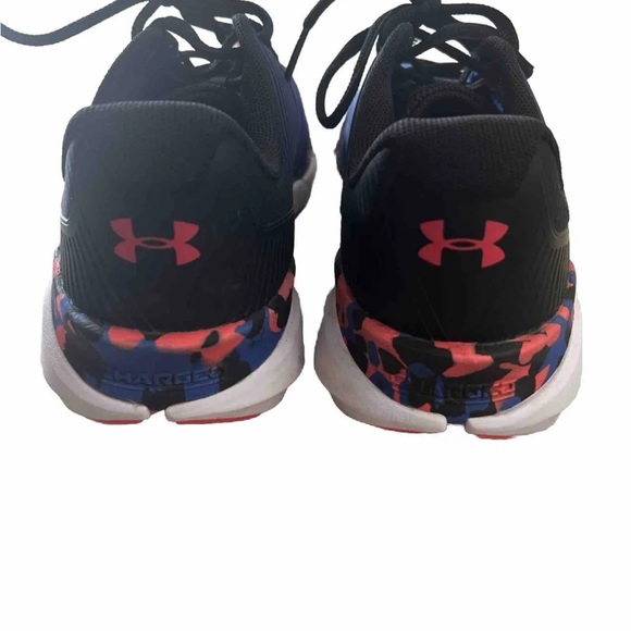 Under Armour Black Blue Orange Level X Series Kids Youth Shoes Size 6.5Y - Picture 4 of 6